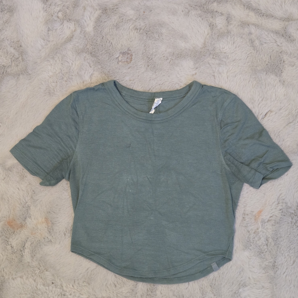 lululemon athletica Green Crop Top
